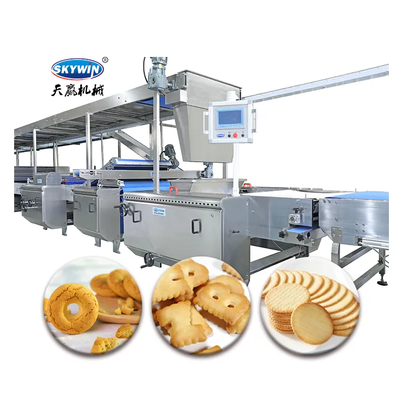 Автоматическая линия обработки печенья и крекеров для пищевого завода 5