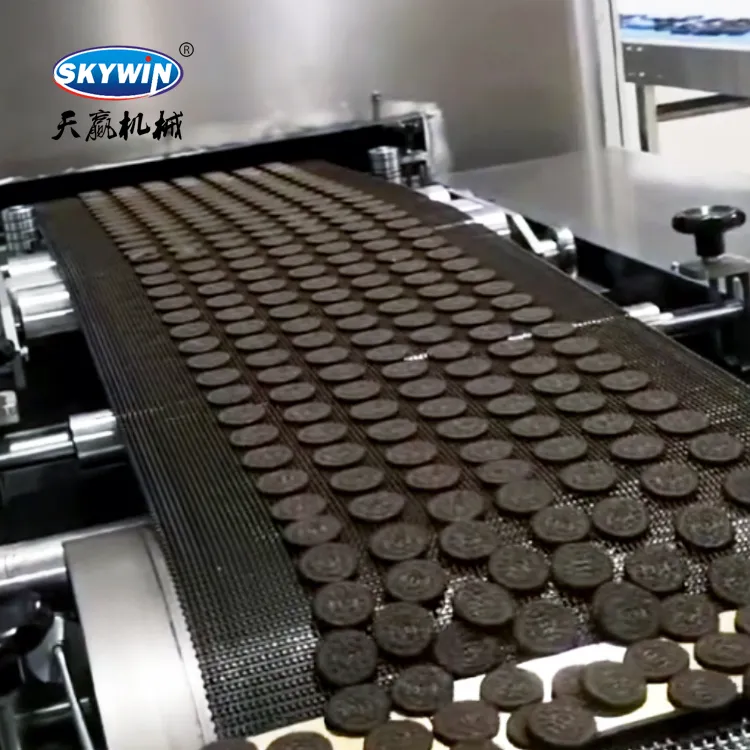 Автоматическая линия обработки печенья и крекеров для пищевого завода