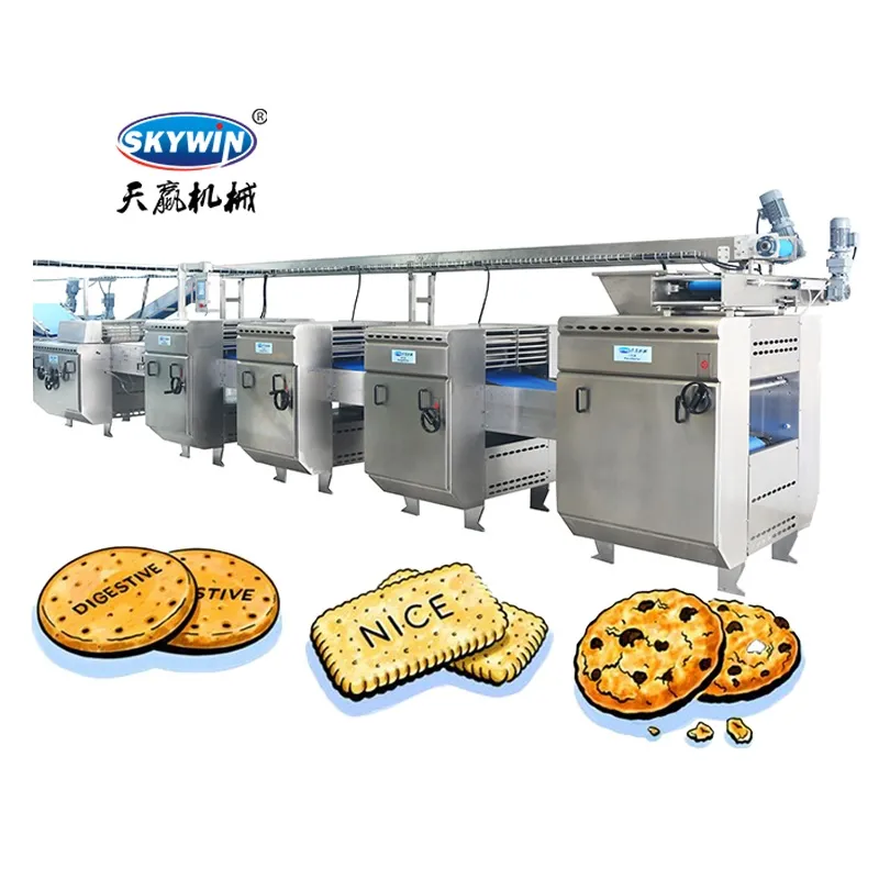 Автоматическая линия обработки печенья и крекеров для пищевого завода 4