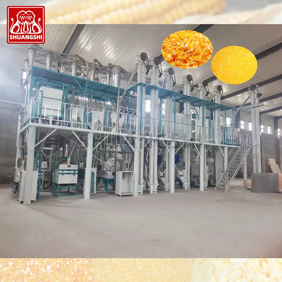 Полная установка для производства кукурузной крупы и муки