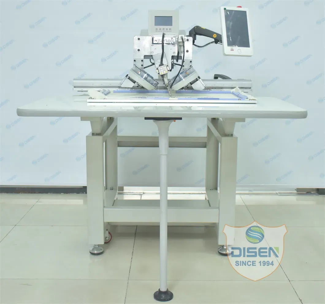 Автоматическая машина для горячей фиксации страз с вышивкой 6
