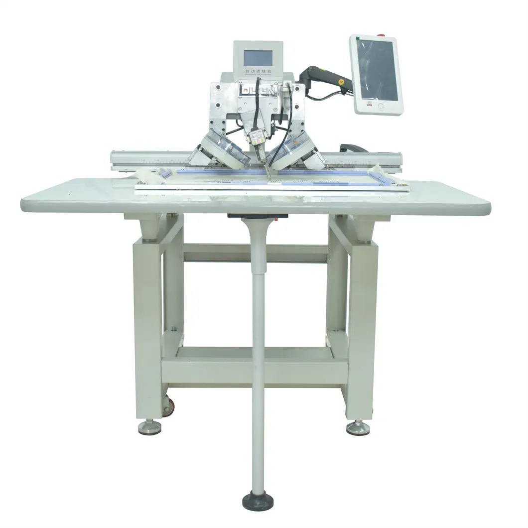 Автоматическая машина для горячей фиксации страз с вышивкой 2