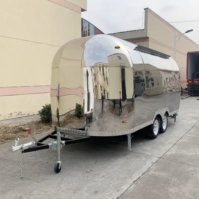 Кастомный мобильный трейлер для приготовления пищи из нержавеющей стали 6