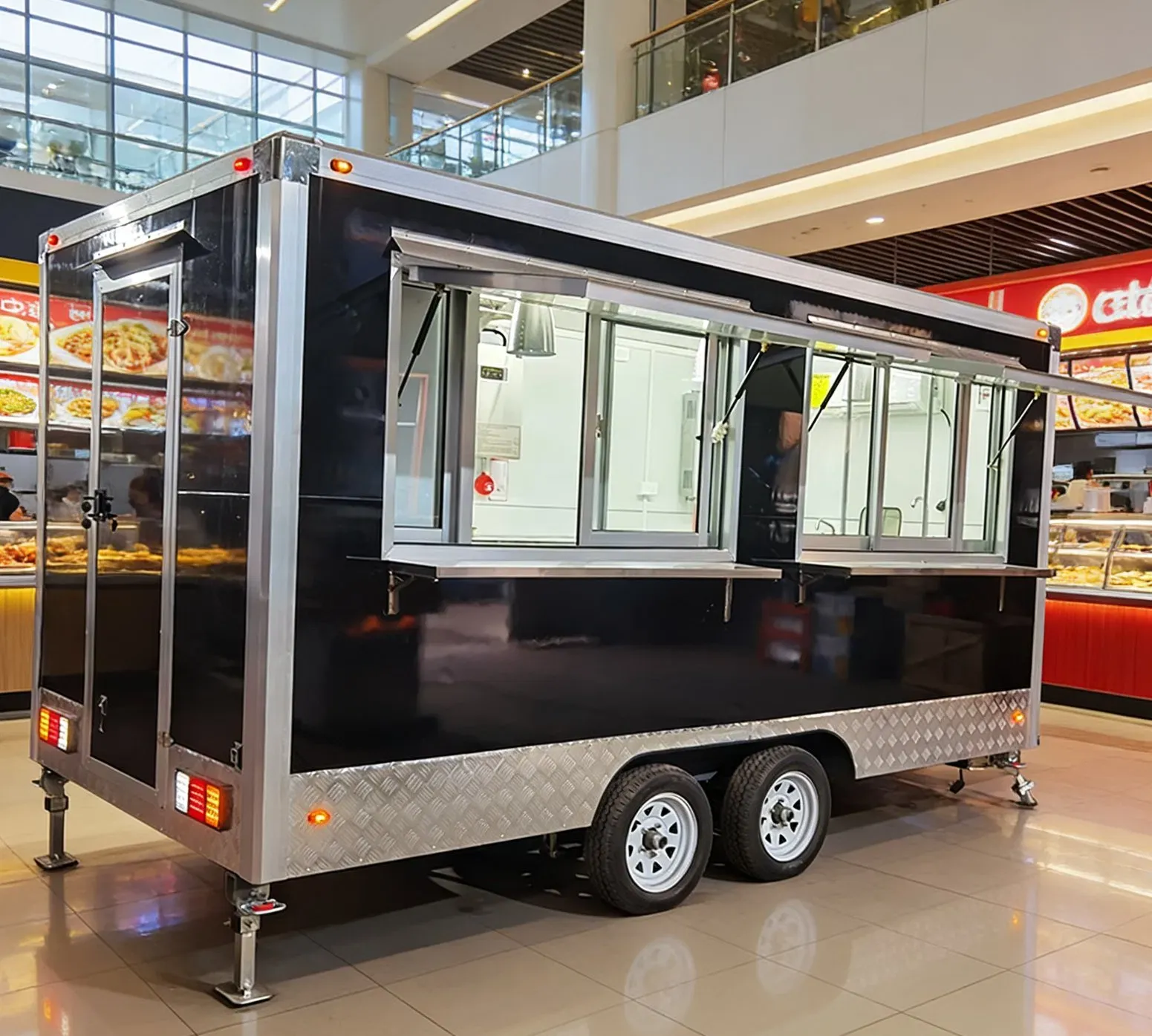 Кастомизированный американский барбекю полностью оборудованный уличный фуд-трейлер фуд-трак на продажу