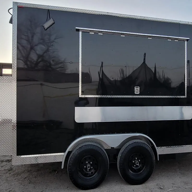 Настраиваемый фуд-трейлер для продажи пиццы, такос и бургеров 3