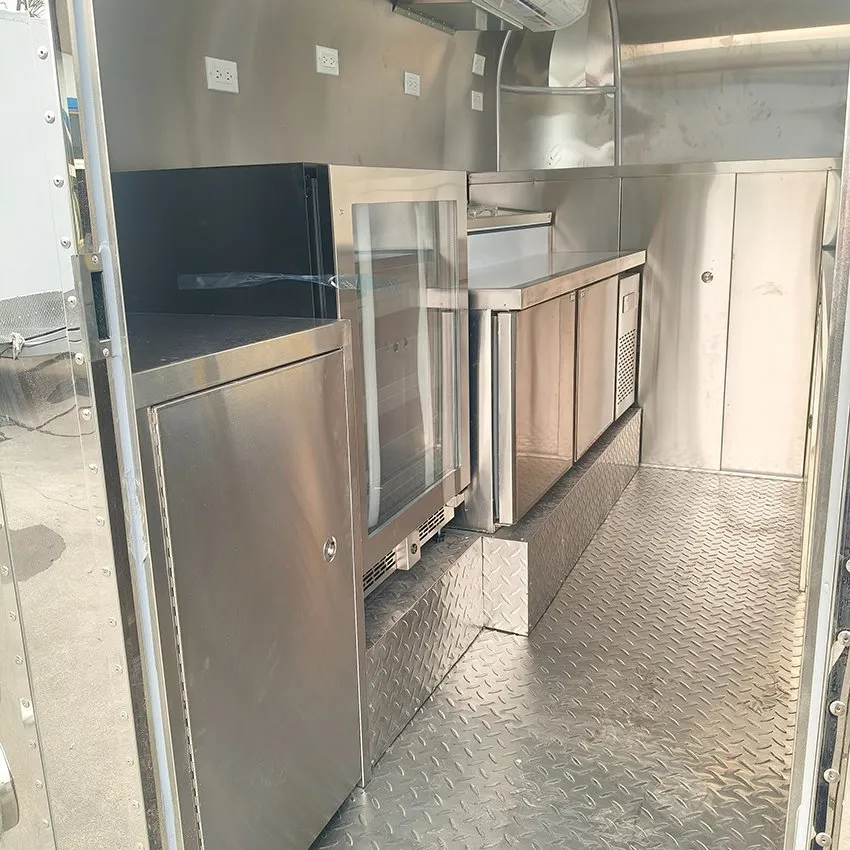 Кастомизированный высококачественный закусочный чайный и кофейный фургон, мобильный трейлер для еды 4