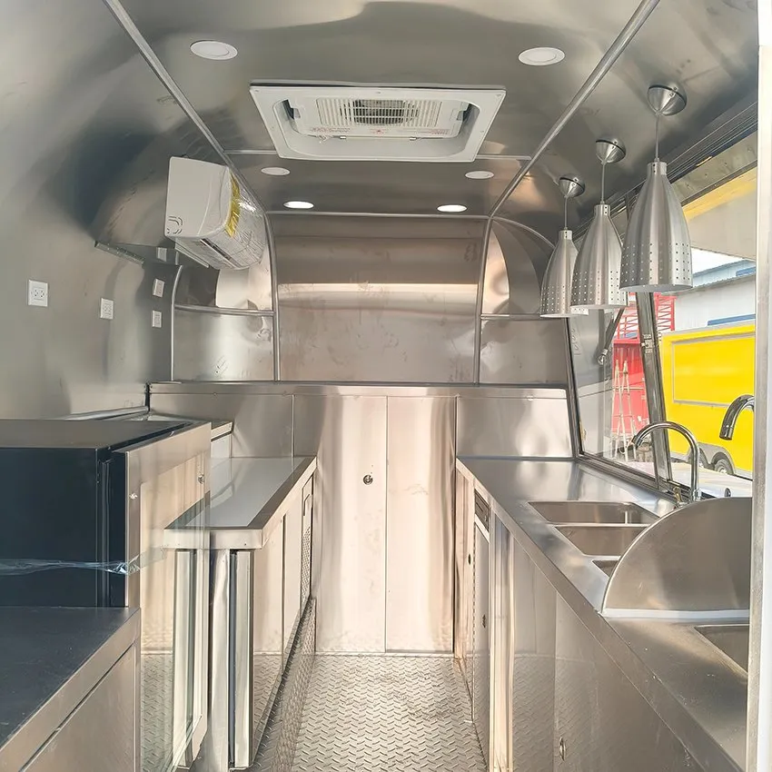 Кастомизированный высококачественный закусочный чайный и кофейный фургон, мобильный трейлер для еды 6