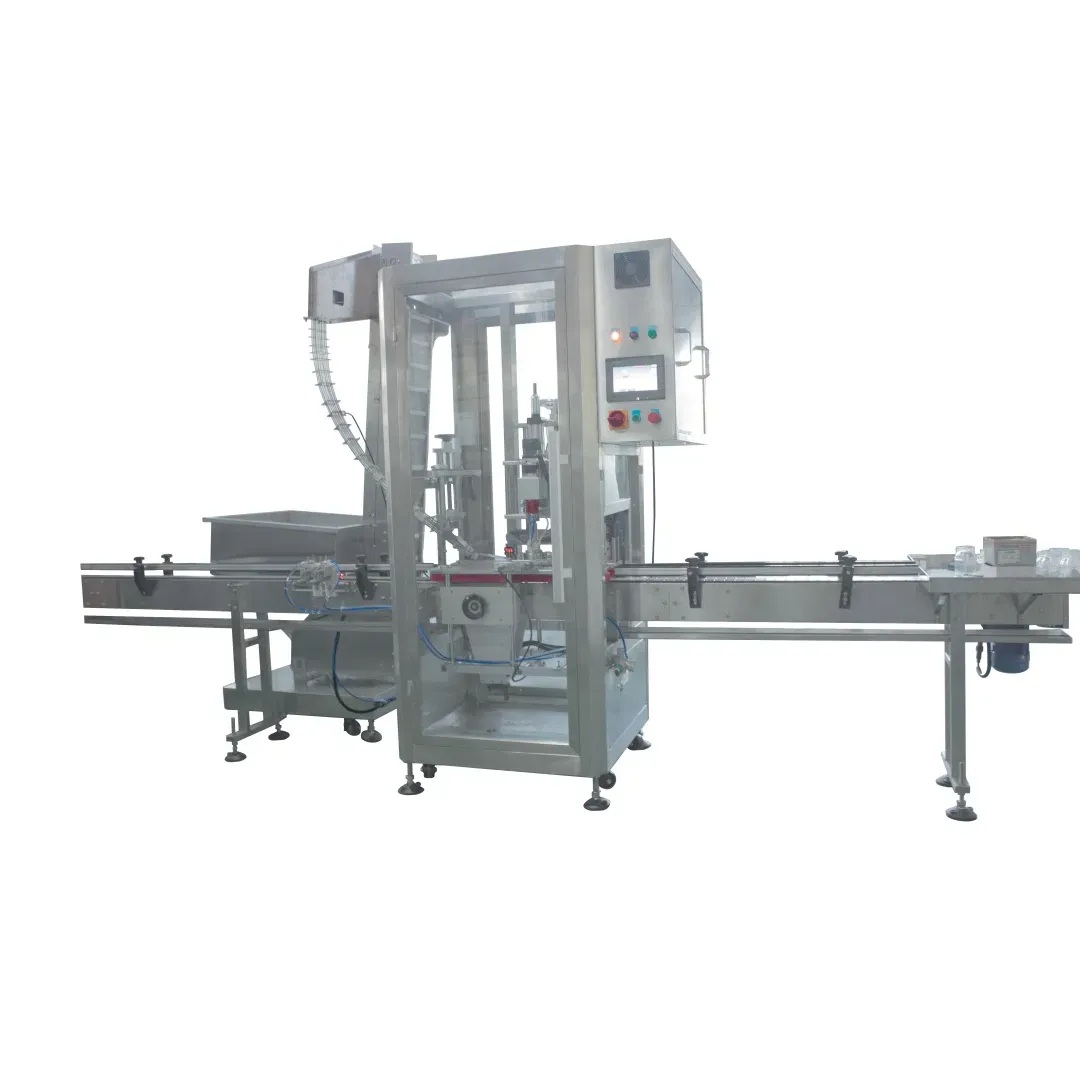 Автоматическая ротационная машина для укупорки пластиковых бутылок с резьбой 5