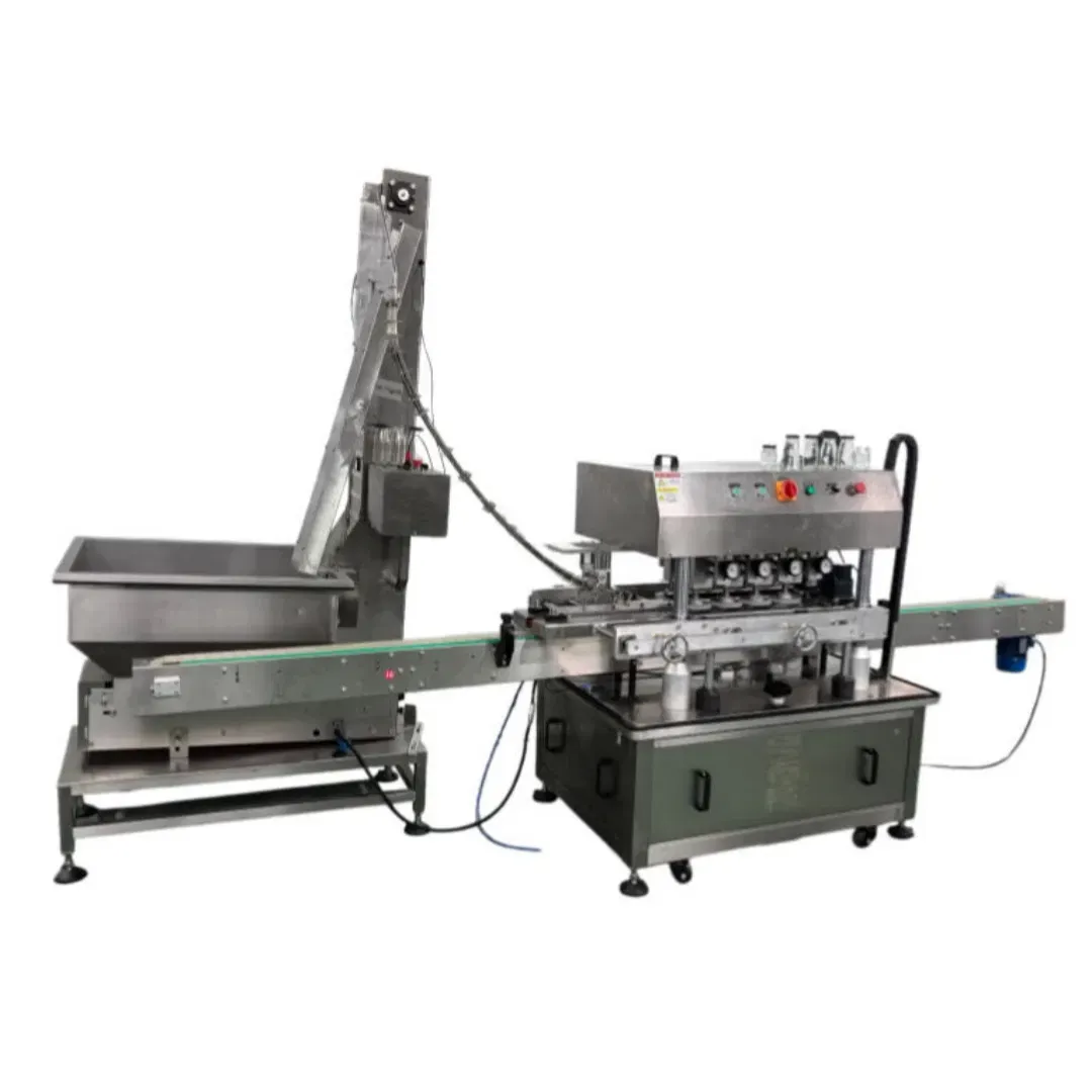 Автоматическая машина для закручивания бутылок с пластиковыми крышками с резьбой 5