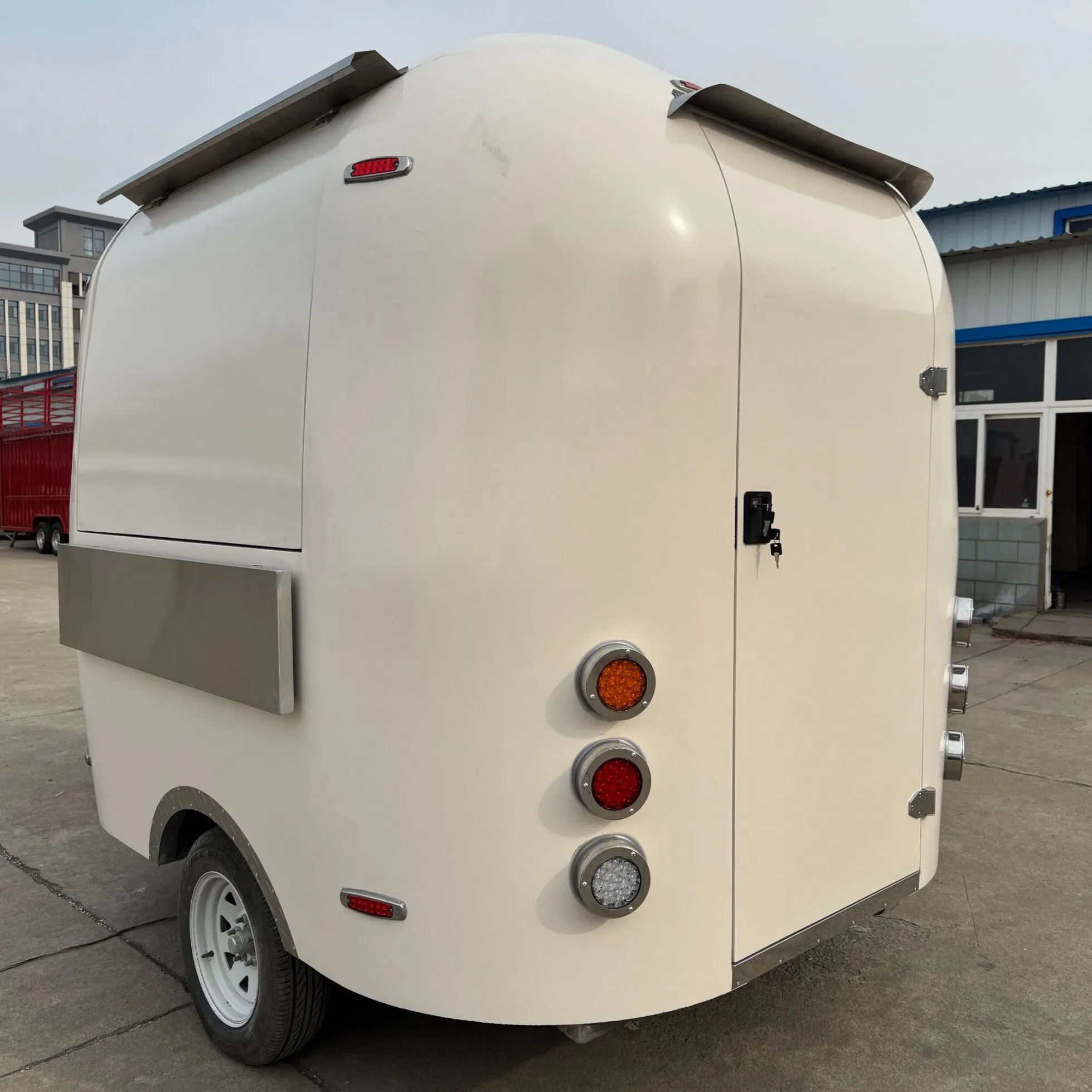 Кастомизированная пицца мороженое бургер закуска нержавеющая сталь ресторанное кухонное оборудование мобильный фуд-трейлер 2