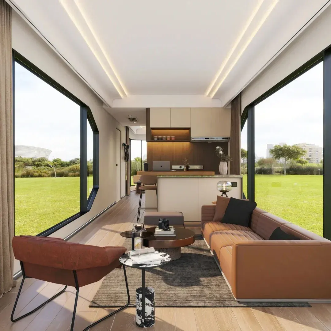 Кастомизированные солнечные батареи коммерческие космические капсулы жилые контейнерные дома 5