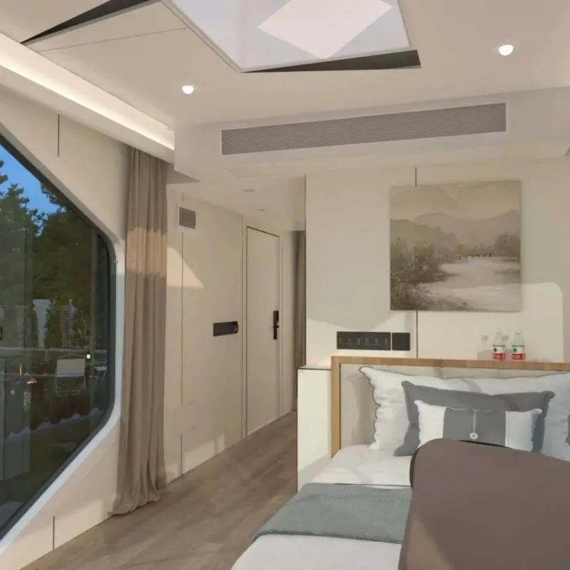 Кастомизированные солнечные батареи коммерческие космические капсулы жилые контейнерные дома 4