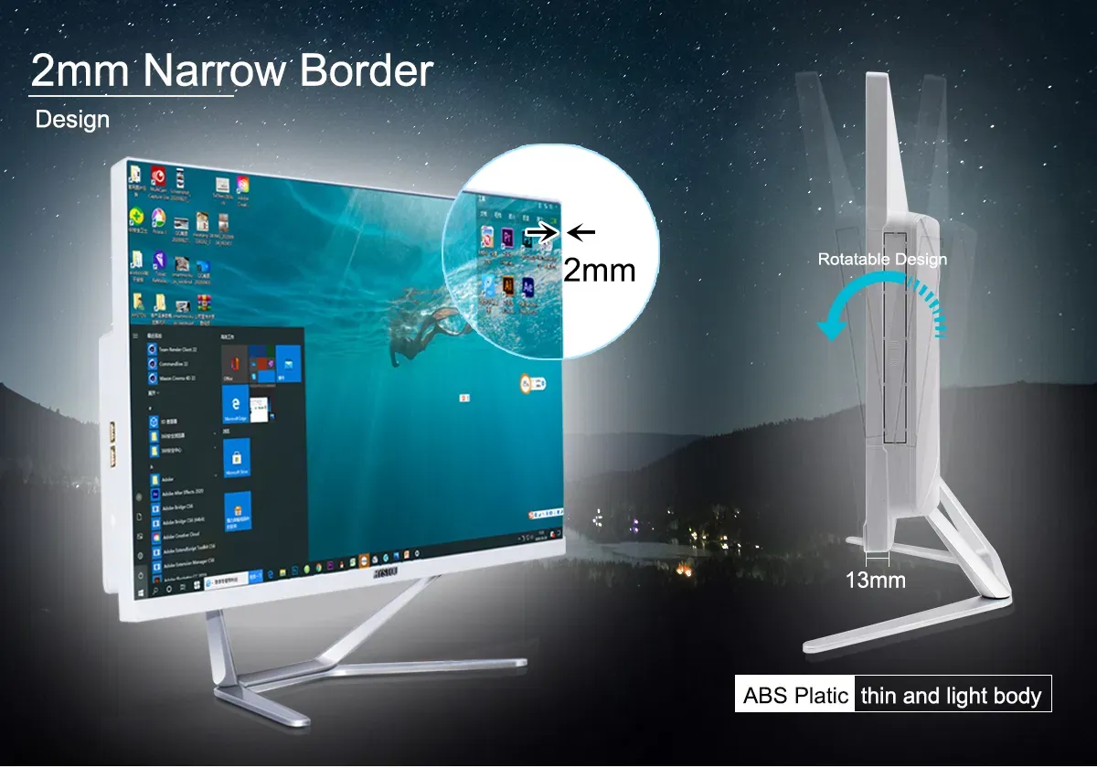Настольный компьютер Core i7 21,5 дюймовый игровой 10th поколения Все в одном ПК 2