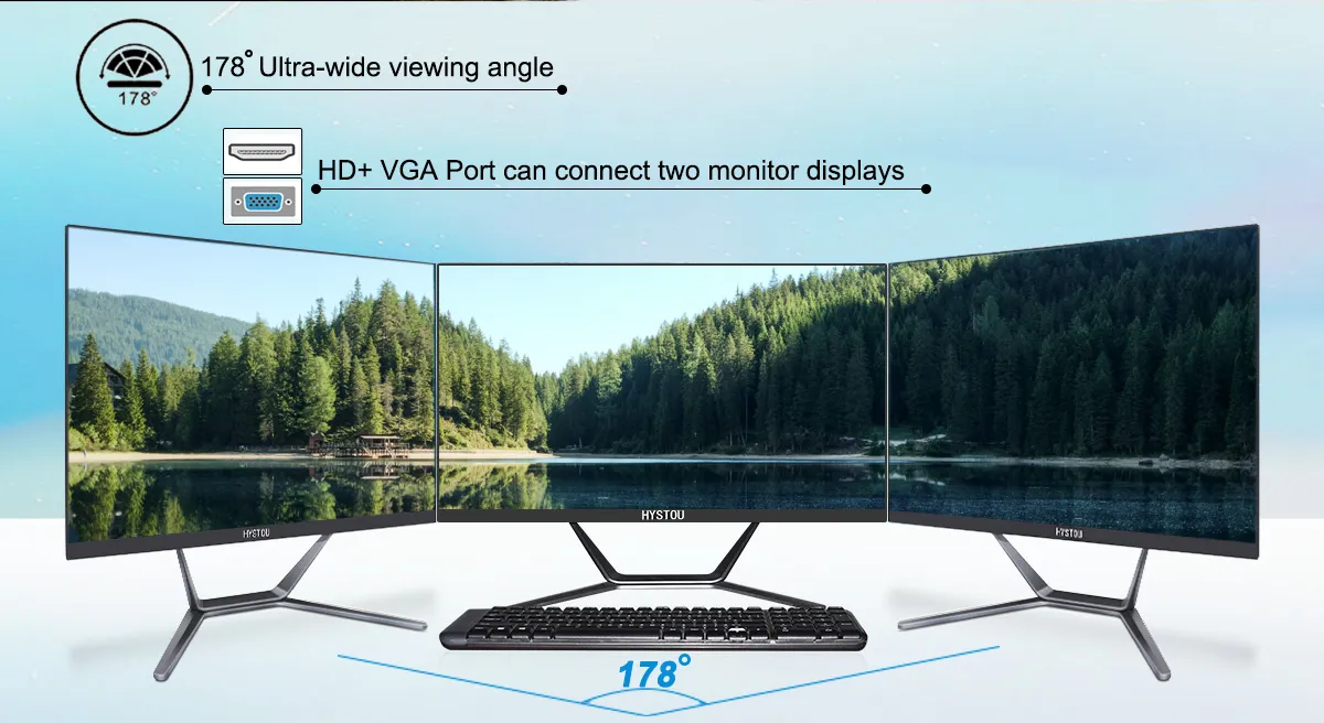 Настольный компьютер Core i7 21,5 дюймовый игровой 10th поколения Все в одном ПК 4