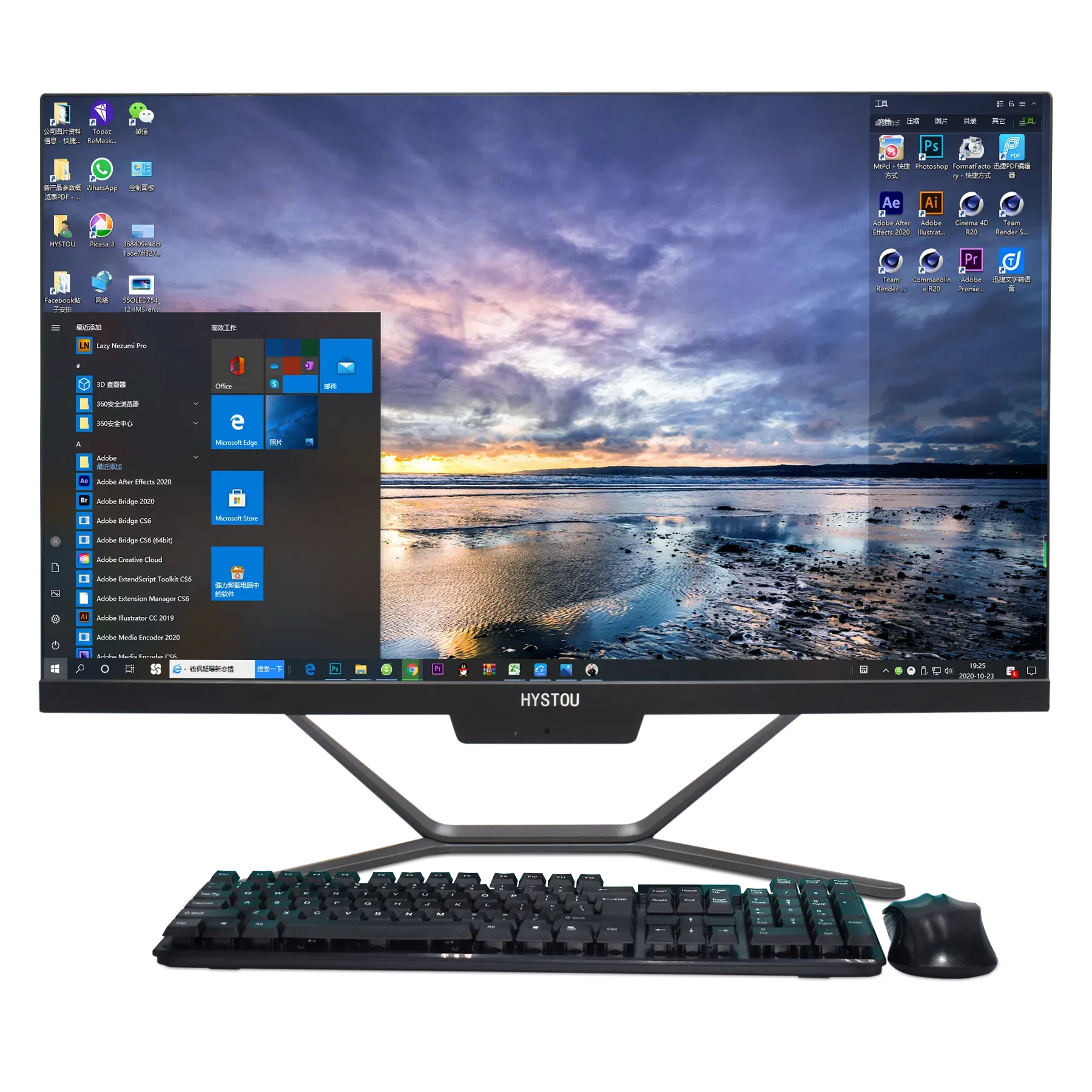 Настольный компьютер Core i7 21,5 дюймовый игровой 10th поколения Все в одном ПК