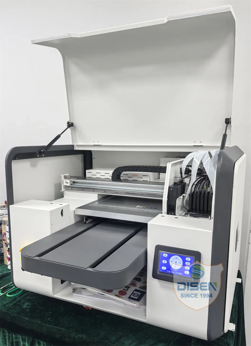 Многофункциональный A3 УФ-принтер с плоской поверхностью для печати на плоских бутылках 5