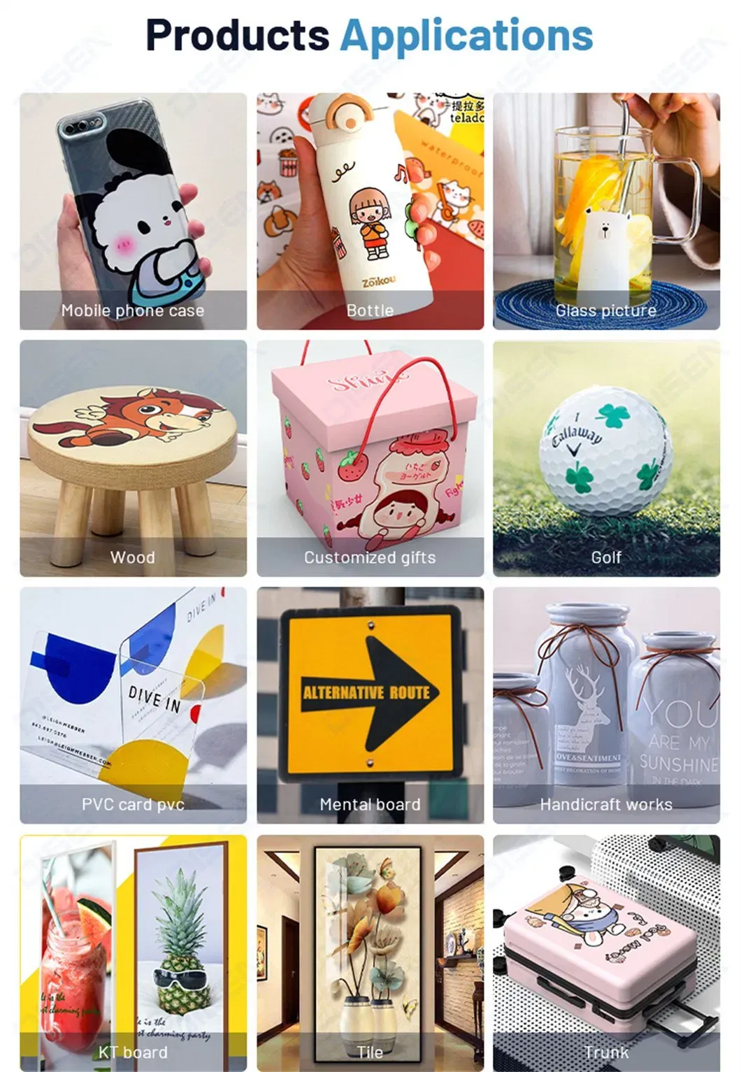 Многофункциональный A3 УФ-принтер с плоской поверхностью для печати на плоских бутылках 6