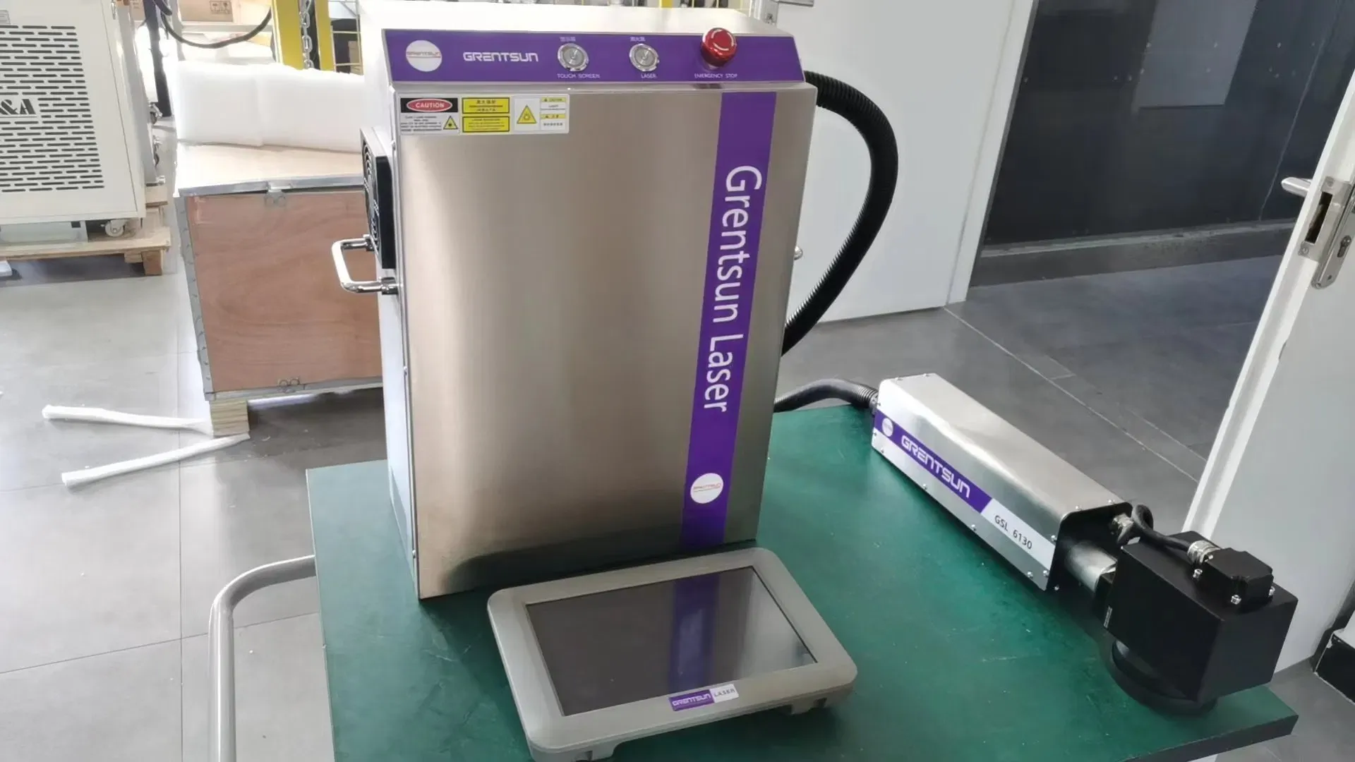 Профессиональная машина для лазерной маркировки волокон с визуальным позиционированием