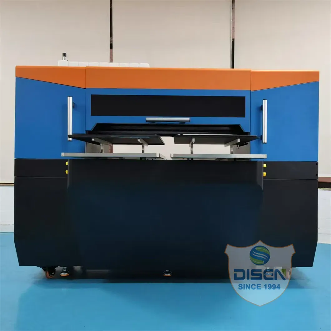 Автоматическая многоцветная машина для печати на футболках DTG с двумя станциями 2