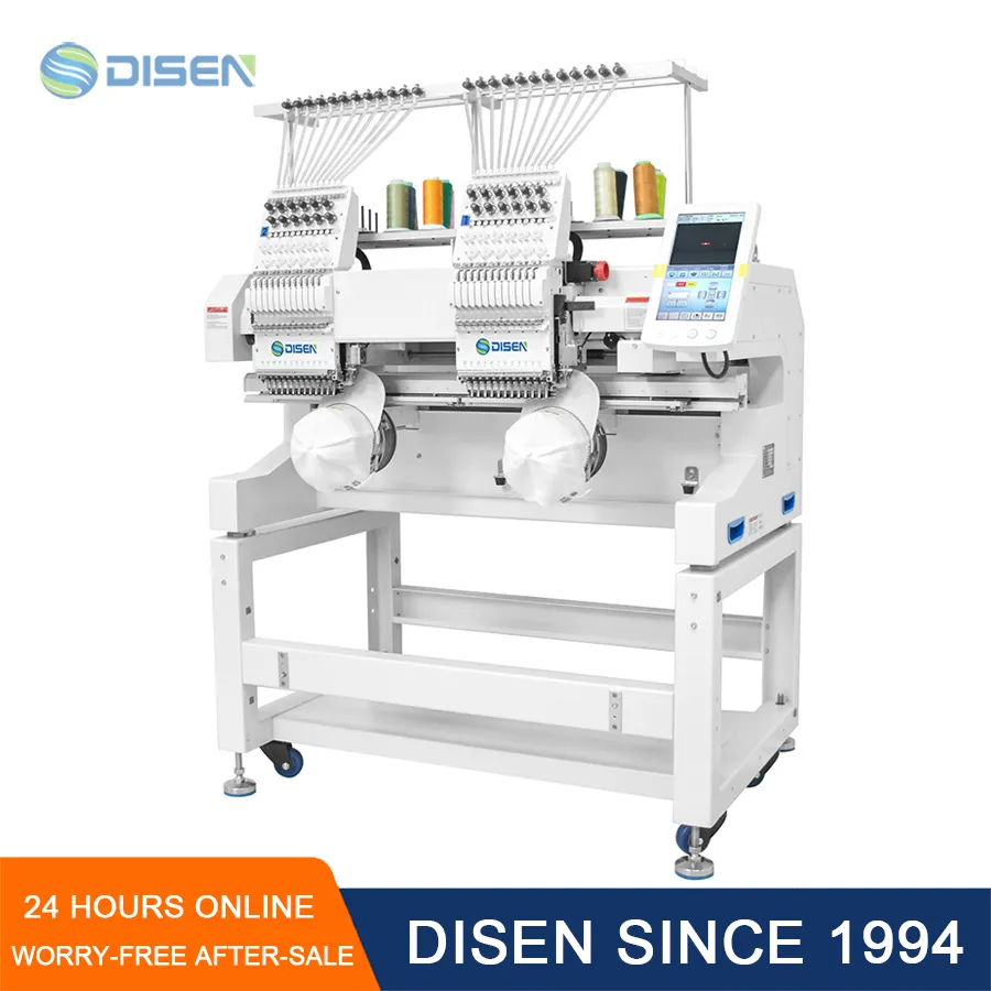 Двухголовочная коммерческая вышивальная машина для профессионального использования