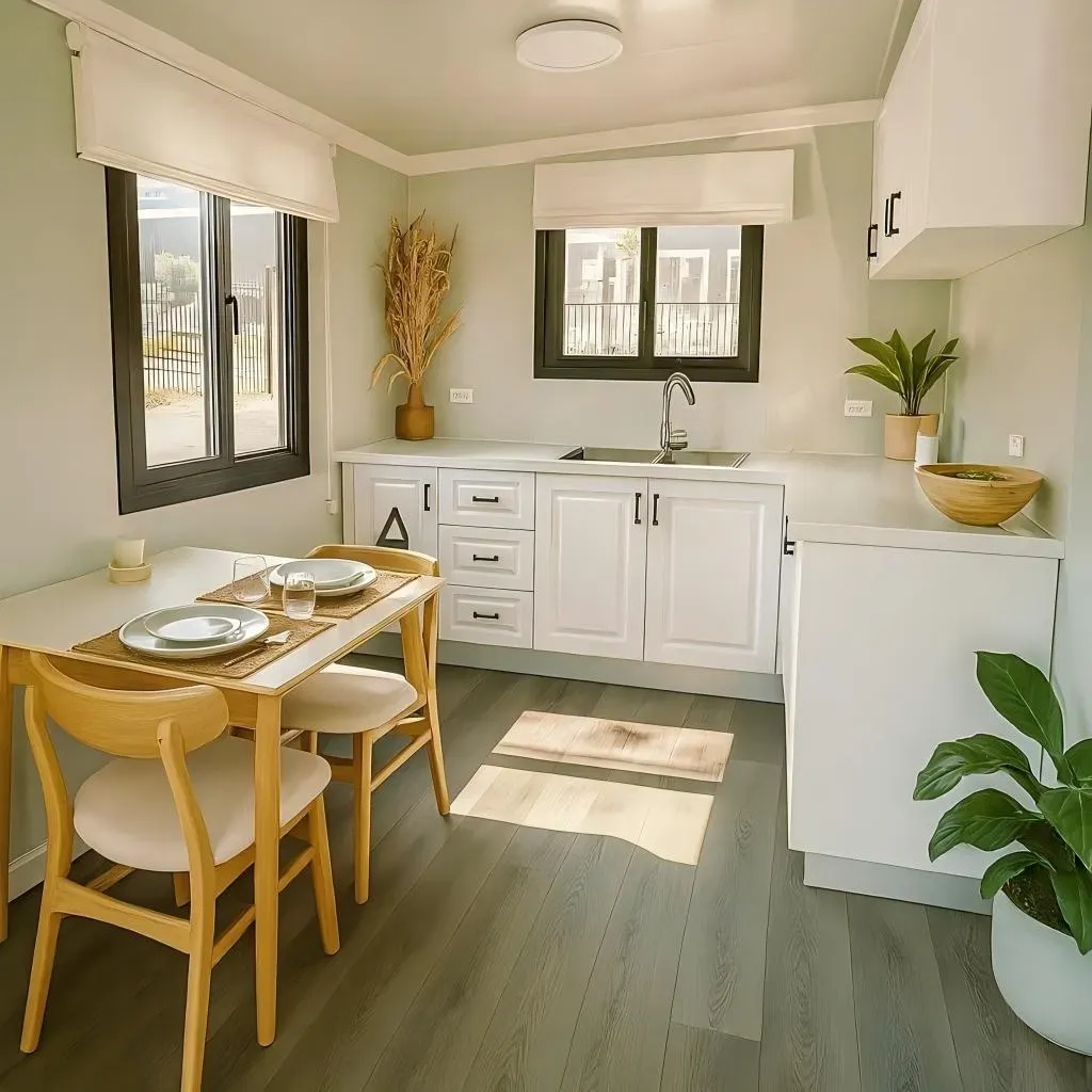 Прочный сборный расширяемый контейнерный дом с водонепроницаемыми характеристиками 6