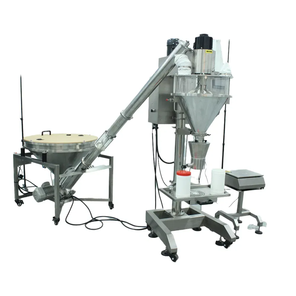 Полуавтоматическая машина для розлива порошка 4