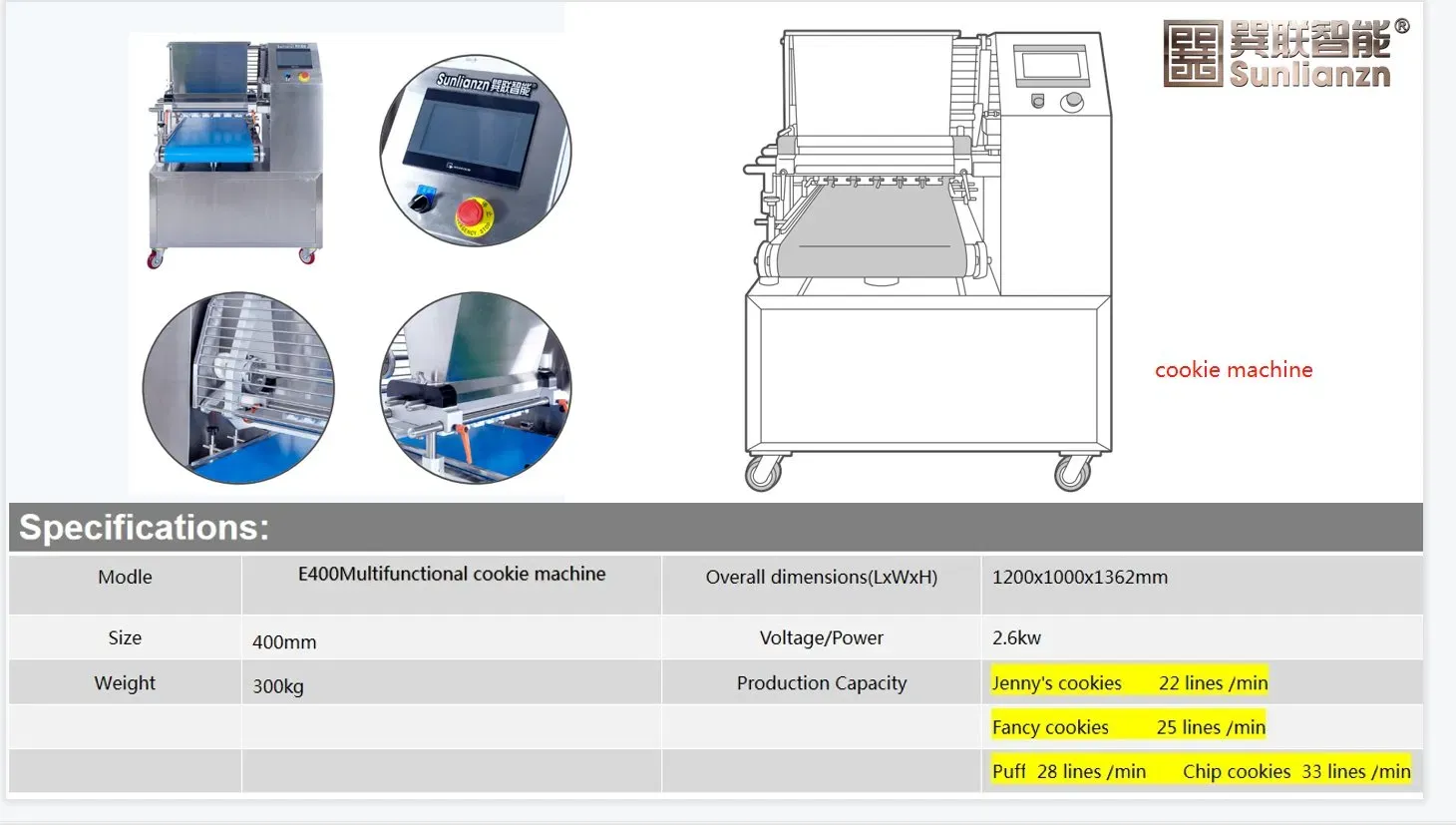 Автоматическая машина для производства печенья S400 3