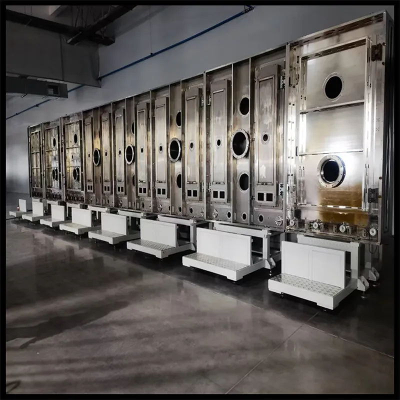 Эффективная линия покрытия на производственном масштабе с мониторингом в процессе аргонового покрытия