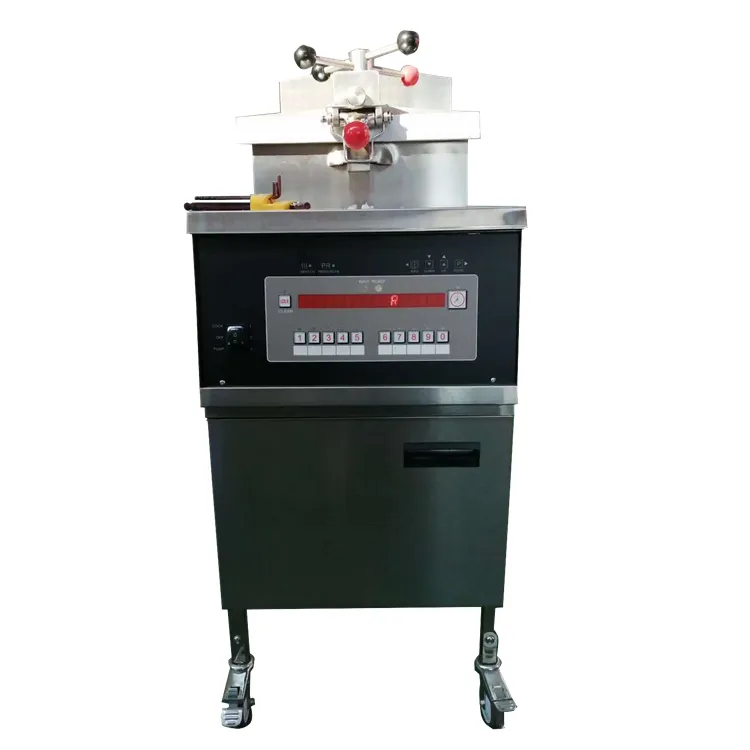 Профессиональная электрическая фритюрница под давлением для жарки курицы 3