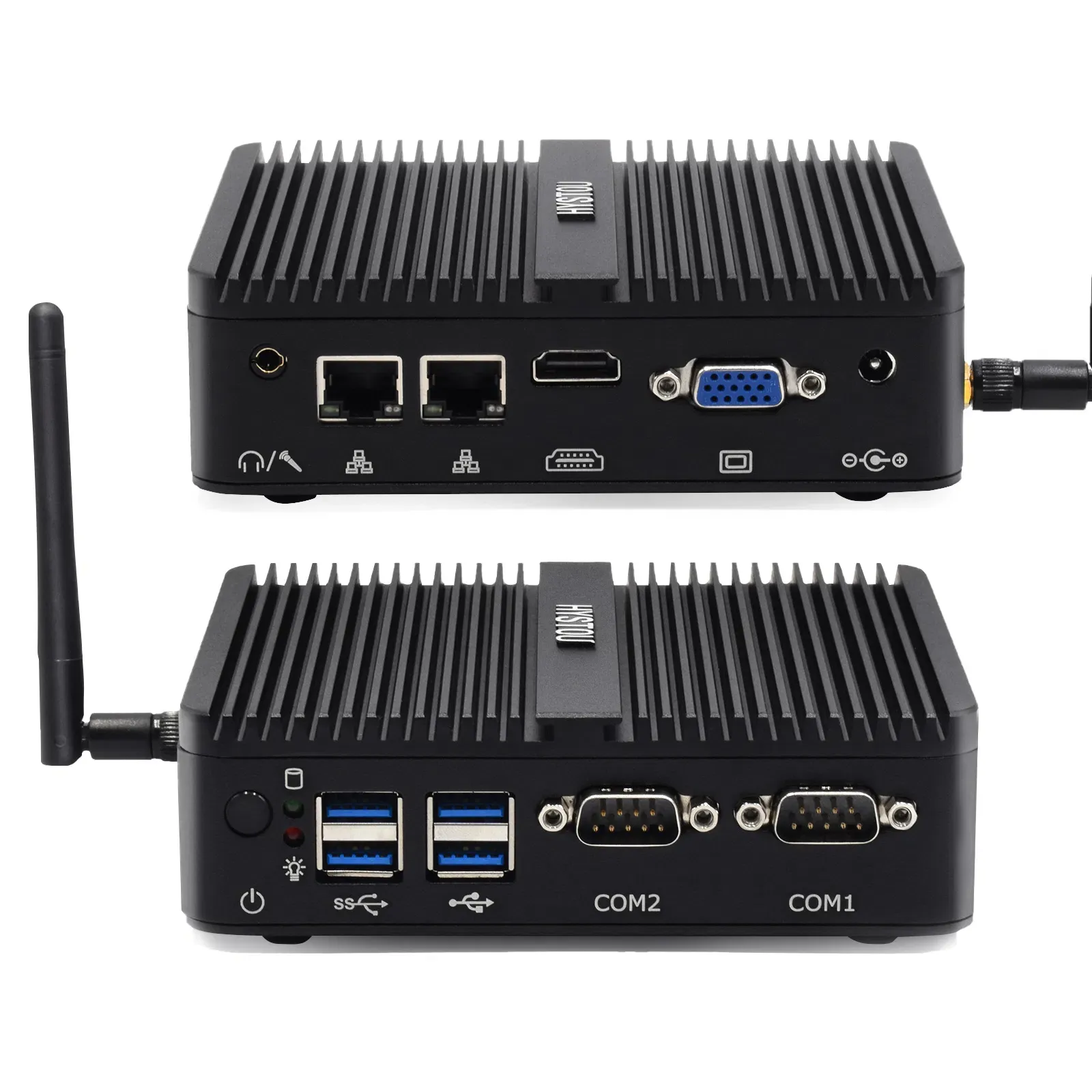 Встраиваемый сервер с четырьмя ядрами J4125 64GB SSD промышленный мини-ПК