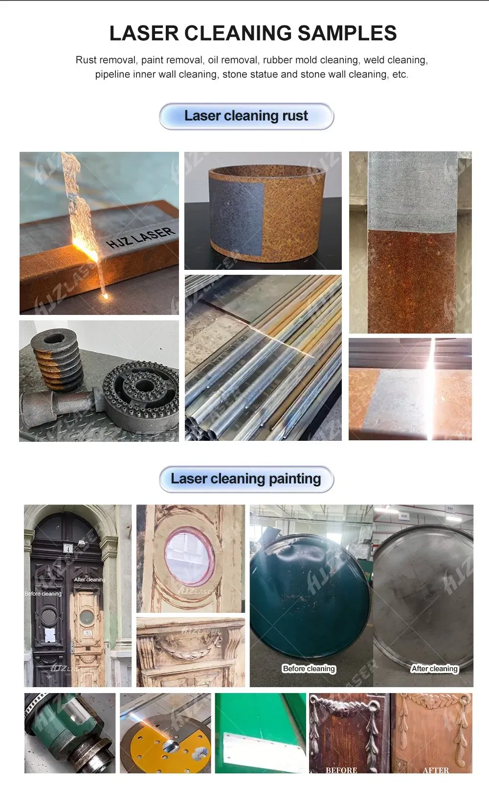 Профессиональный лазерный очиститель 50W-500W 4