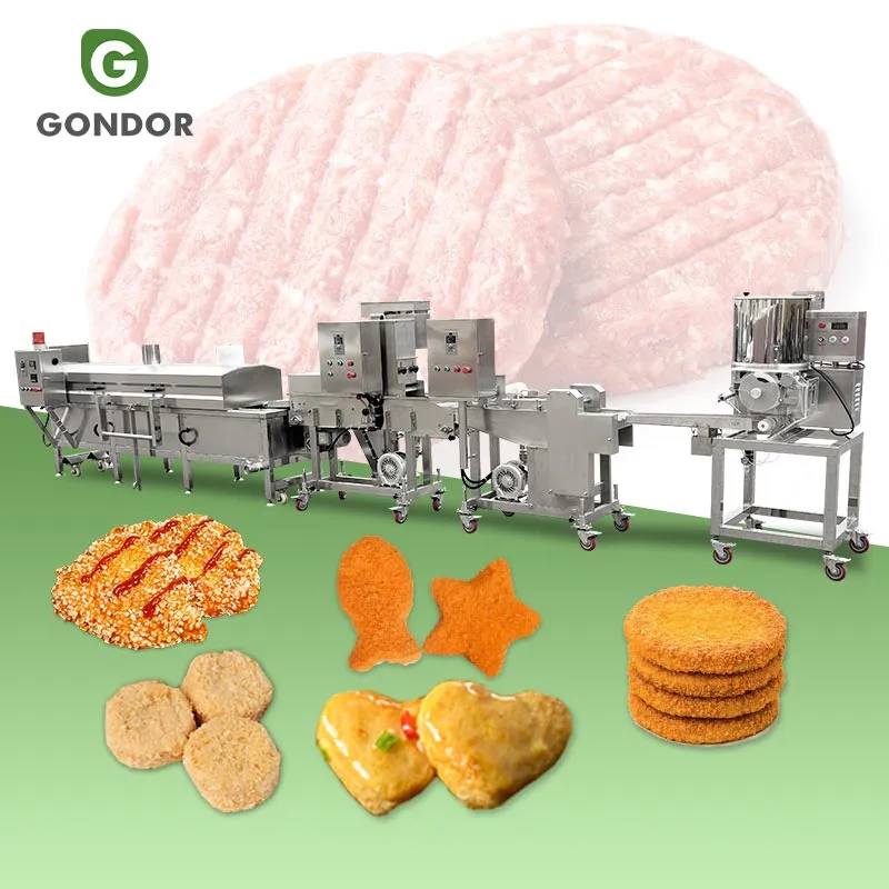 Автоматическая машина для производства форм для хлеба, рыбных палочек, гамбургеров и других продуктов