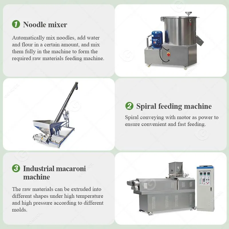 Промышленный экструдер для производства кукурузной спагетти и макарон 3