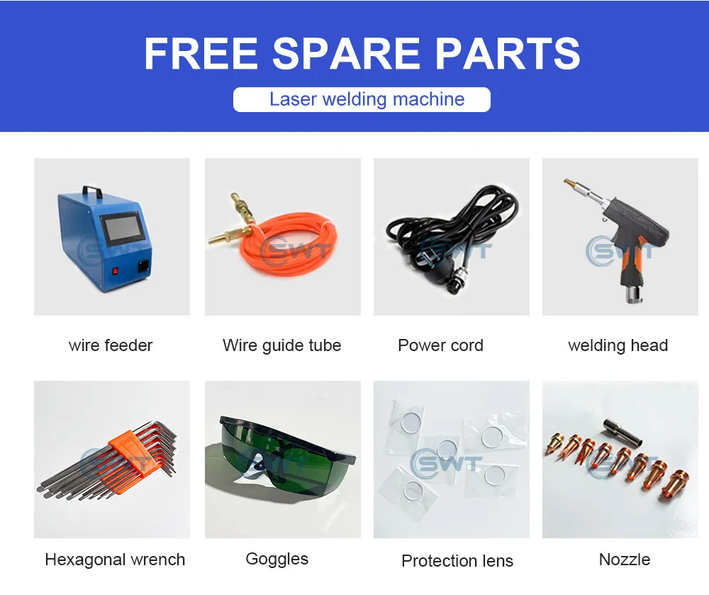 Фиброволоконный ручной сварочный аппарат для алюминия, нержавеющей стали, меди 5