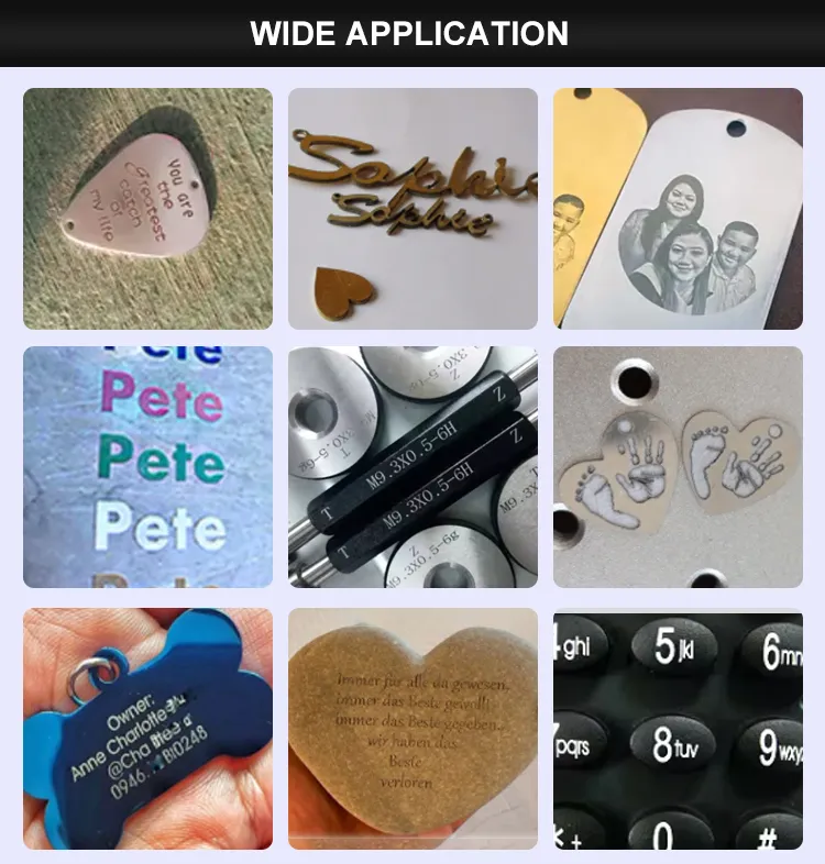 Лазерная маркировочная машина для ювелирных изделий, металлическая, портативная, настольная модель 6