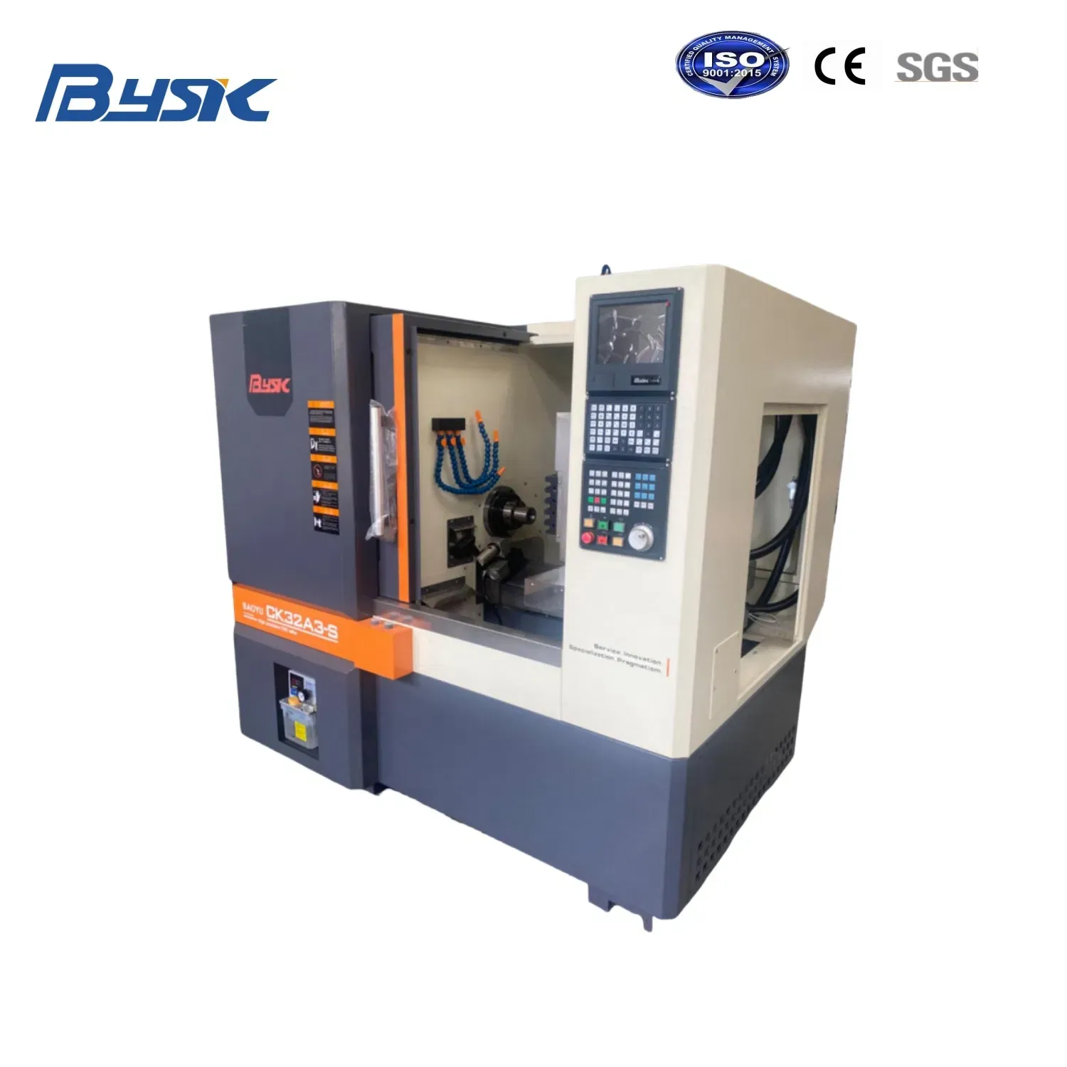 Полностью автоматизированное оборудование Ck32A3-S 3 осевое ганг-оборудование ЧПУ токарный станок с осью Y