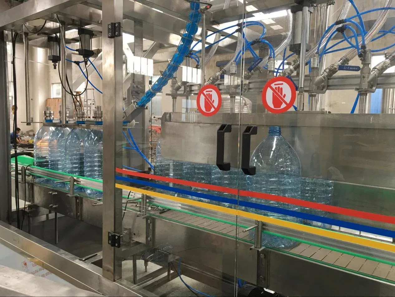 Полностью автоматическая машина для мойки, наполнения, закупорки и упаковки бутылок с водой BY-714200 3