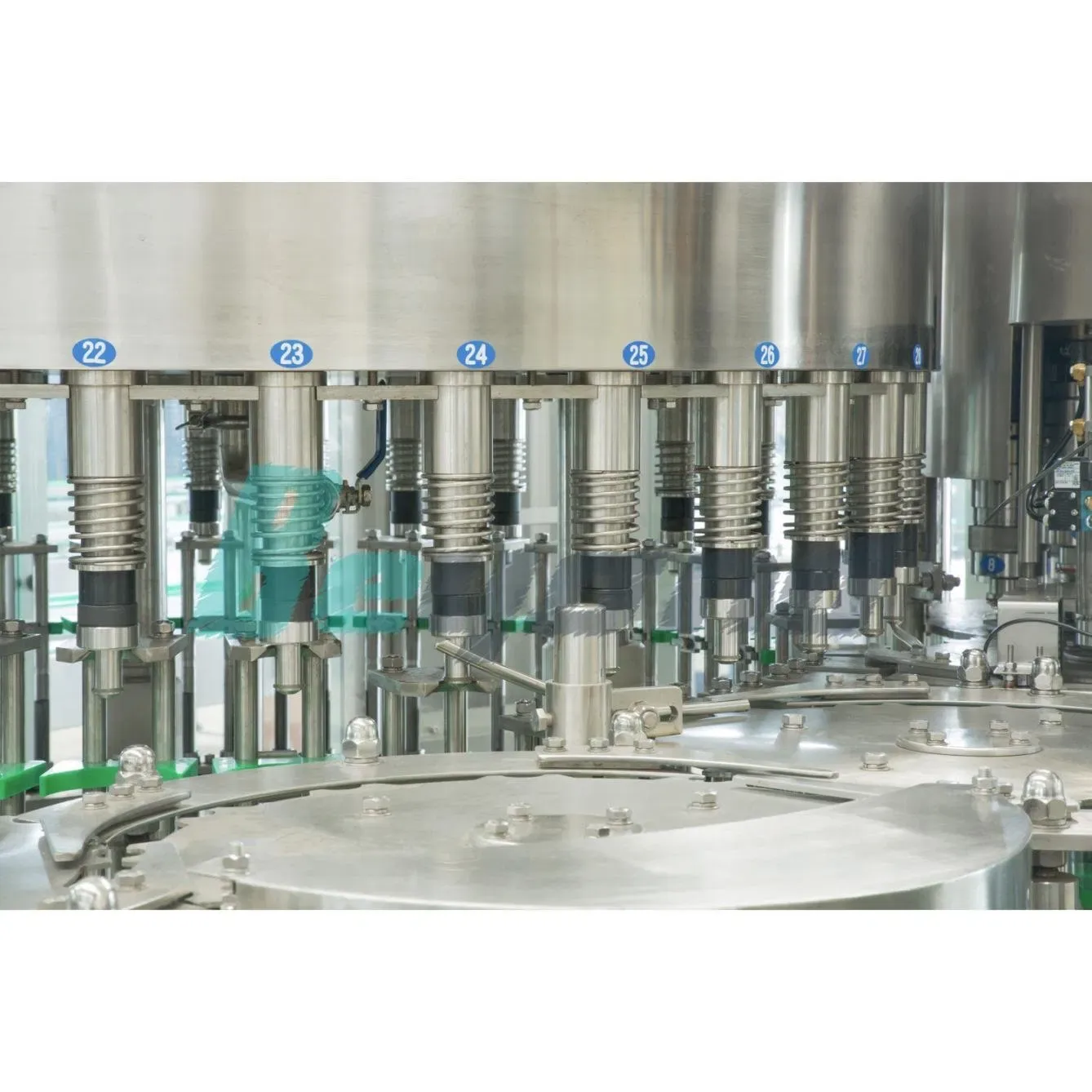 Полностью автоматическая машина для мойки, наполнения, закупорки и упаковки бутылок с водой BY-714200 4