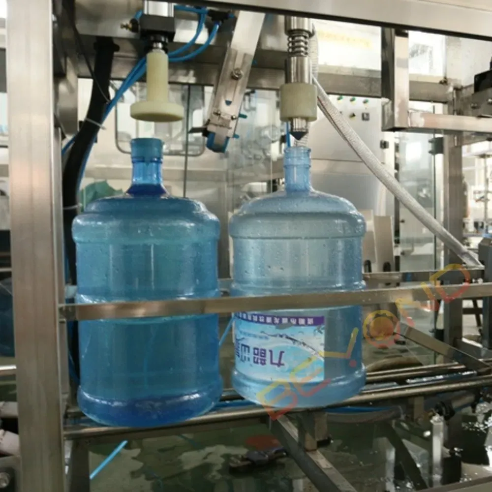 Полностью автоматическая машина для розлива и укупорки бутылей питьевой воды 5 Gallon