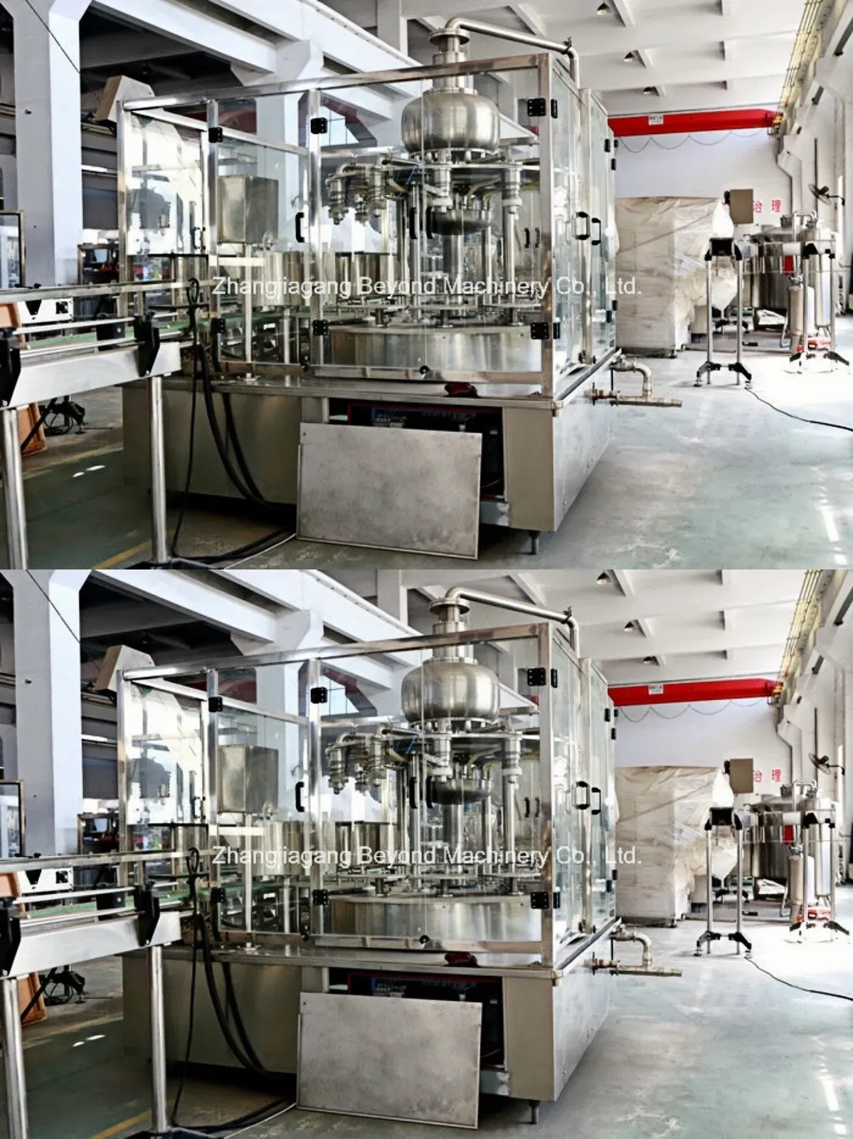 Полностью автоматическая линия розлива, упаковки и укупорки жидкостей в банки: фруктовые соки, пиво и газированные напитки 6