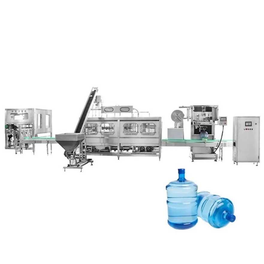 Полностью автоматическая машина для розлива, закупорки, упаковки и запечатывания воды