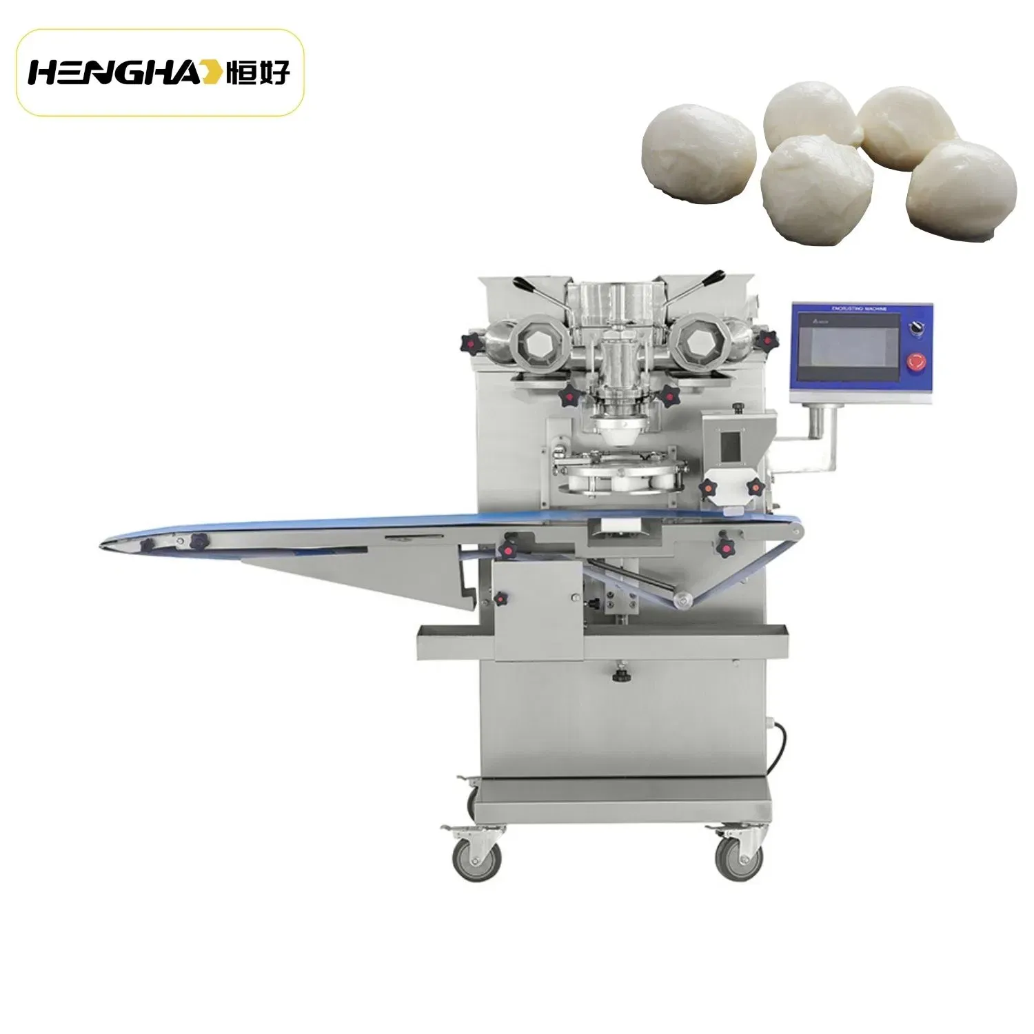 Полностью автоматическая машина для инкрустации различных начиненных печений, маамуль и энергетических батончиков