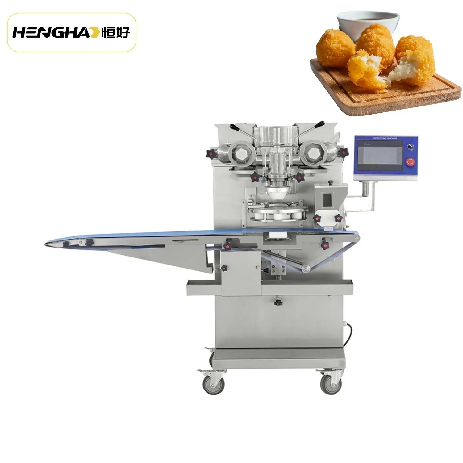 Полностью автоматическая машина для инкрустации различных начиненных печений, маамуль и энергетических батончиков 5