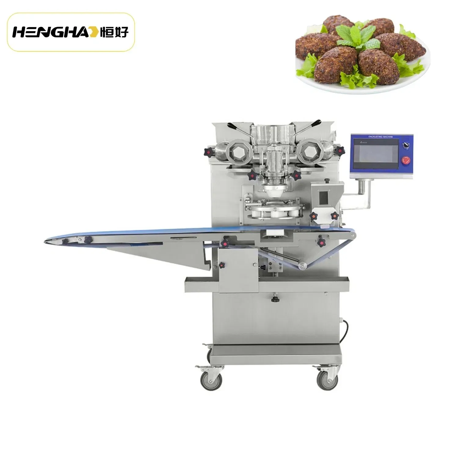 Полностью автоматическая машина для инкрустации различных начиненных печений, маамуль и энергетических батончиков 2