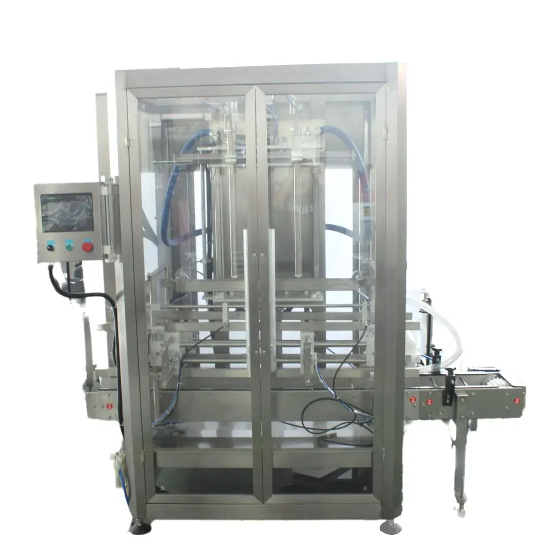 Полностью автоматическая машина для заполнения жидкими материалами высокой точности для больших бочек 3