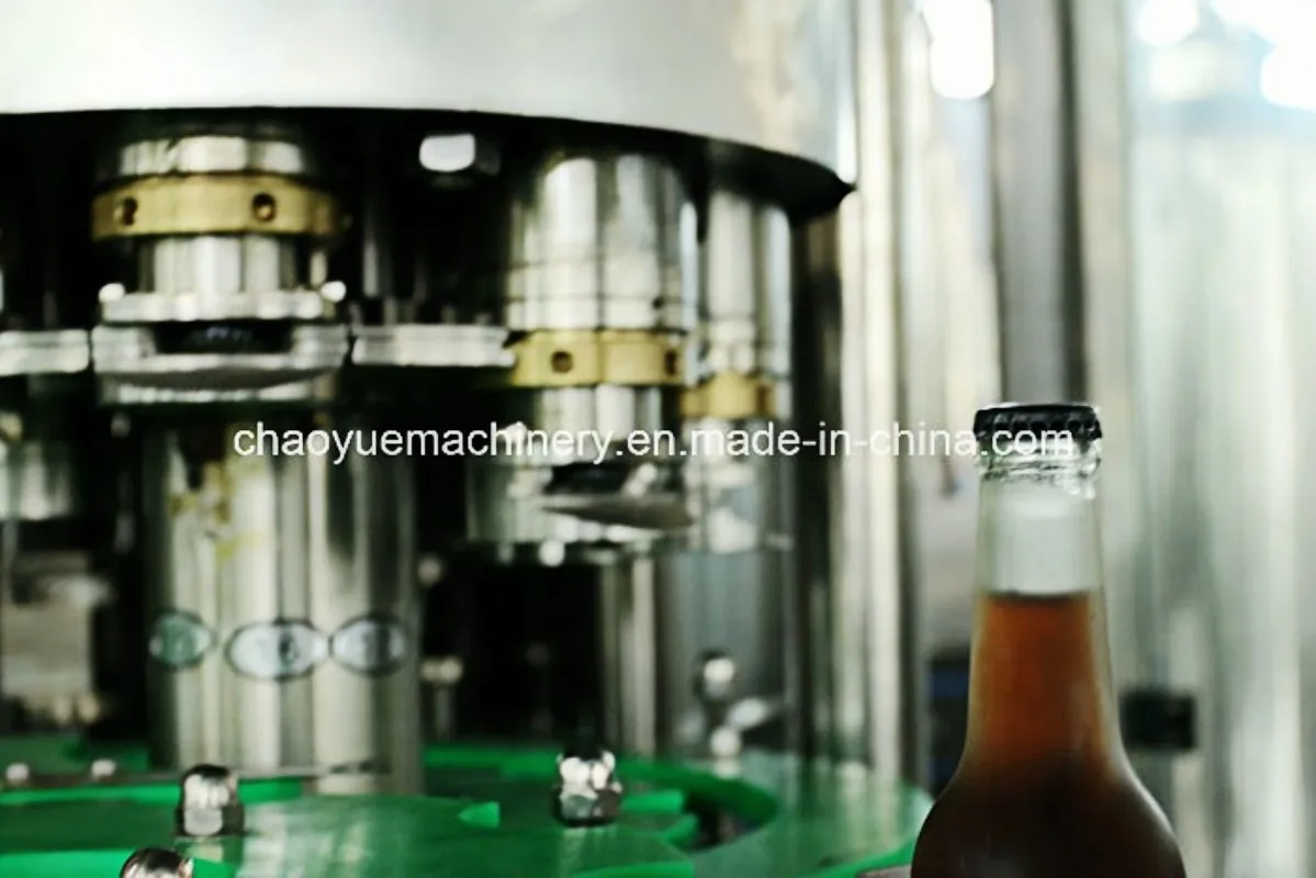 Полностью автоматическая машина для розлива и укупорки стеклянных бутылок 6