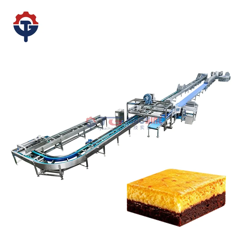 Полностью автоматическая промышленная линия по производству тортов для пекарни