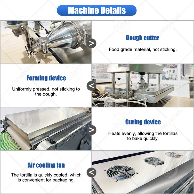 Автоматическая машина для производства мексиканских кукурузных мучных тортиль 3