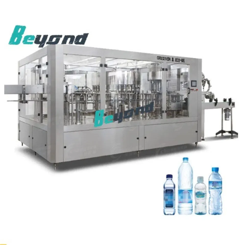 Полностью Автоматическая Производственная Линия для Розлива и Упаковки Небольших Бутылок с Минеральной и Очищенной Водой