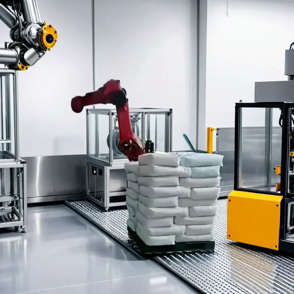 Полностью автоматизированная роботизированная сварочная система для паллетирования